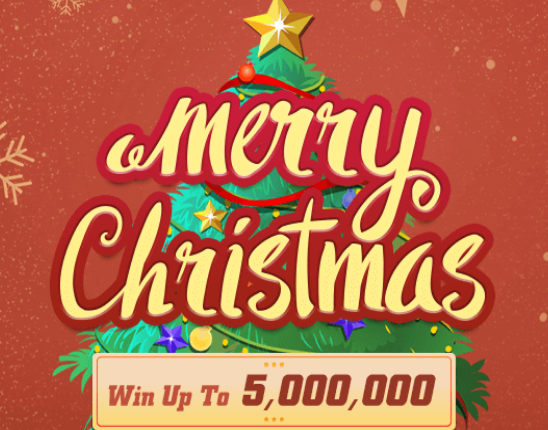 Lottery scratch card Merry Christmas